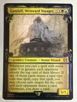MTG / Gandalf, Westward Voyager / LTC / #463 FOIL (Showcase Scrolls) Mythic / NM - Image 1