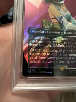MTG FINAL FANTASY MYTHIC YUNA, HOPE OF SPIRA PSA 10 SURGE FOIL - Image 3