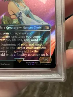 MTG FINAL FANTASY MYTHIC YUNA, HOPE OF SPIRA PSA 10 SURGE FOIL - Image 4