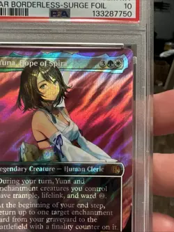 MTG FINAL FANTASY MYTHIC YUNA, HOPE OF SPIRA PSA 10 SURGE FOIL - Image 5