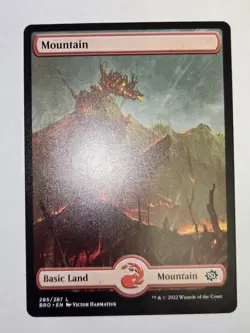 MTG Mountain The Brothers' War 285/287 Regular Land - Image 2