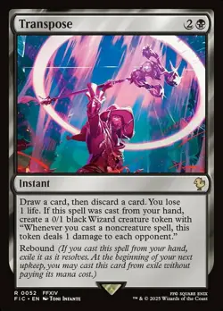 Transpose Light Play, English Magic the Gathering MTG Commander: Final Fantasy - Image 1