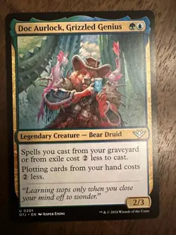 Doc Aurlock, Grizzled Genius : MTG / Outlaws of Thunder Junction #0201 / NM - Image 1