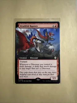 MTG Wrathful Raptors LCC 0056 R NM Regular Extended Art - Image 1