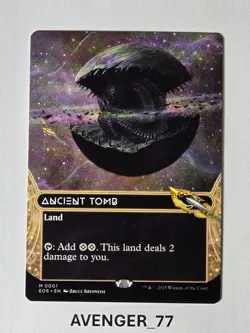 Magic MTG #0001 Ancient Tomb Borderless Edge of Eternities Stellar Sight EOS - Image 1