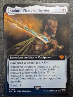 Anduril, Flame of the West - Extended - LOTR Tales of Middle Earth (MTG) - Image 1