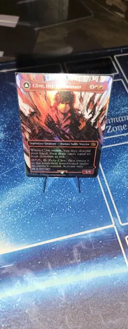Clive, Ifrit's Dominant Borderless FOIL NM Final Fantasy MTG M0318 - Image 1