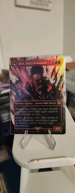 Clive, Ifrit's Dominant Borderless FOIL NM Final Fantasy MTG M0318 - Image 3