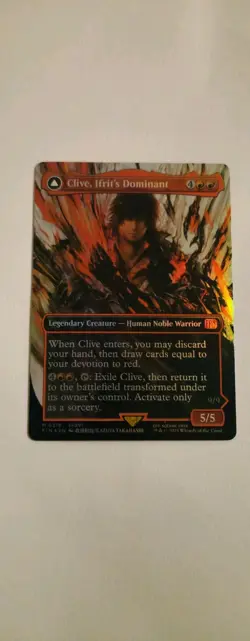 Clive, Ifrit's Dominant Borderless FOIL NM Final Fantasy MTG M0318 - Image 4