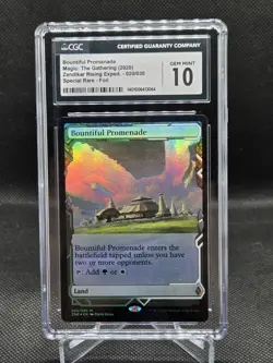 MTG Zendikar Rising Expeditions Foil Bountiful Promenade 020/030 CGC Gem Mint 10 - Image 1