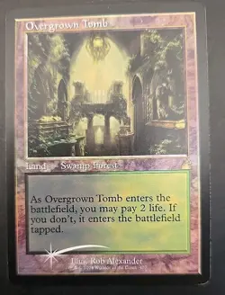 Overgrown Tomb (Retro Frame) Ravnica Remastered MTG Foil Near Mint - Image 1