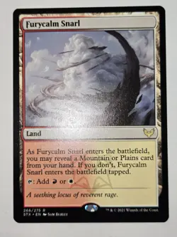 MTG Furycalm Snarl Strixhaven: School of Mages 266/275 Regular Rare - Image 2