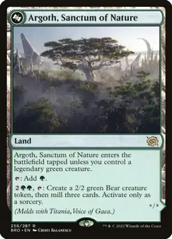 MTG Argoth, Sanctum of Nature The Brothers' War 256/267 Regular Rare - Image 1