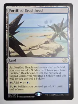 MTG Fortified Beachhead The Brothers' War 262/287 Regular Rare - Image 2