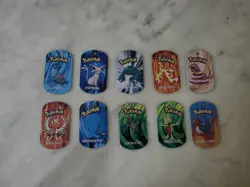 10x Pokemon METAL TAGS Job Lot Bundle 2006 Vintage Nintendo - Image 1