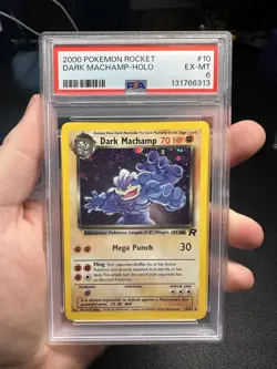 PSA 6 EXCELLENT-MINT | Pokemon TCG | Dark Machamp | Team Rocket 10/82 | Holo - Image 1