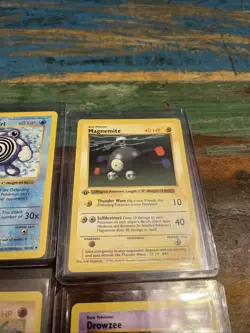 Pokemon First Edition Shadowless Lot X6 WOTC Old School Vintage Gas Fire TCG - Image 4