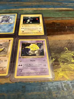 Pokemon First Edition Shadowless Lot X6 WOTC Old School Vintage Gas Fire TCG - Image 5