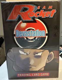 Pokemon Team Rocket Devastation Theme Deck WOTC Vintage Sealed Good Condition - Image 1