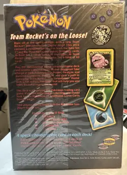 Pokemon Team Rocket Devastation Theme Deck WOTC Vintage Sealed Good Condition - Image 5