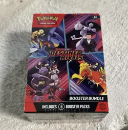 Pokemon TCG: Scarlet & Violet-Destined Rivals Booster Bundle 6 Packs New Sealed! - Image 1