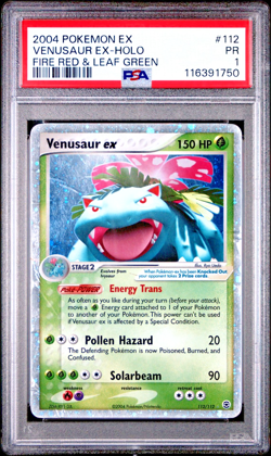 PSA 1 PR 2004 Pokemon EX Fire Red & Leaf Green Venusaur EX Holo Foil 112/112 - Image 1