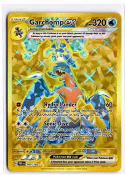 2023 TCG Pokemon #260 Garchomp ex 260/182 Hyper Rare Holo Paradox Rift - Image 1
