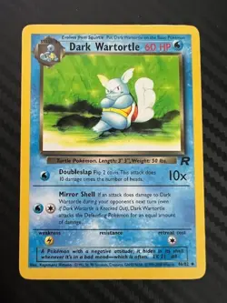 Pokemon TCG Dark Wartortle 46/82 Team Rocket Unlimited Uncommon MP - Image 1