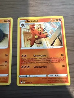 Pokemon TCG Litten Torracat 30/195 31/195 Silver Tempest NM - Image 3