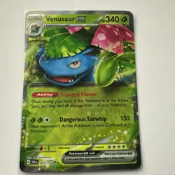 Venusaur ex 001/142 Sv07: Pokemon TCG - Stellar Crown Holo Double Rare - NM - Image 1