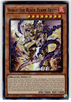 x1 Horus the Black Flame Deity - MP25-EN158 - Ultra Rare - 1st Edition Yu-Gi-Oh! - Image 1