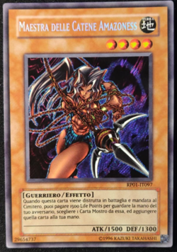 ✨ YU-GI-OH! | Maestra delle Catene Amazoness Secret Rara NM RP01-IT097 | ITA ✨ - Image 1