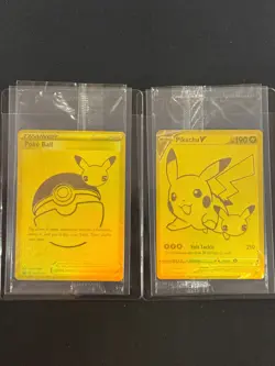 POKEMON PIKACHU V #145 & POKE BALL #146 CELEBRATIONS COLLECTION SEALED 2 CARDS - Image 1