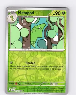 Pokemon TCG Metapod S&V Journey Together 002/159 Reverse Holo Common Card NM - Image 1