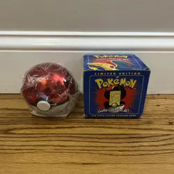 23K Gold Plated CHARIZARD Trading Card 1999 Burger King Pokemon Ball Blue - Image 1