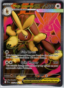 Mega Lopunny ex 115/094 ME02: Phantasmal Flames - Pokemon Card - NM - Image 1