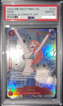 One Piece Card Game OP01-016 SP Nami Premium Booster The Best English PSA 10 - Image 1