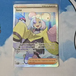 Pokemon TCG IONO SVP 124 Premium Tournament Black Star Promo Card Holo NM - Image 1