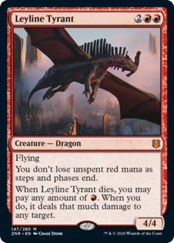 Leyline Tyrant FOIL Zendikar Rising NM Red Mythic Rare MAGIC MTG CARD ABUGames - Image 1