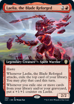 Laelia, the Blade Reforged (Extended Art) Strixhaven Commander NM CARD ABUGames - Image 1