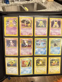 Vintage Pokemon TCG Binder 48 Cards (15 Holos) With Vault X Binder - Image 1