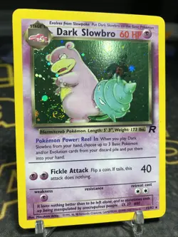 Dark Slowbro 12/82 Holo Unlimited Lightly Played Team Rocket Pokemon Card TCG - Image 2