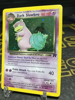 Dark Slowbro 12/82 Holo Unlimited Lightly Played Team Rocket Pokemon Card TCG - Image 3