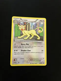 Persian 81/99 EXC Reverse Holo Rare Pokemon Cards Vintage - Image 1