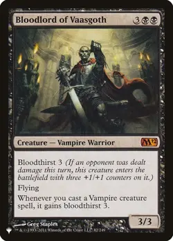 Bloodlord of Vaasgoth M 82 The List Reprints MTG - Image 1