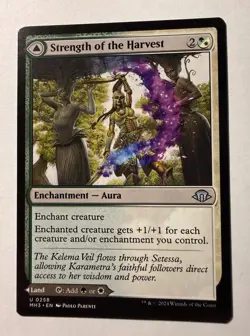 MTG Magic the Gathering Strength of the Harvest (258/703) Modern Horizons 3 LP - Image 1