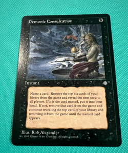 Demonic Consultation - Ice Age - MTG - Magic the Gathering - Image 1