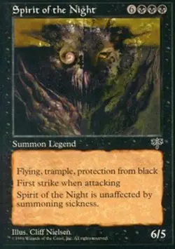 Moderate Play, English MTG Regular Spirit of the Night Mirage Magic the Gatherin - Image 1