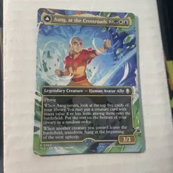 Aang, at the Crossroads (Borderless) - Avatar - Rare 304 MTG - Image 1
