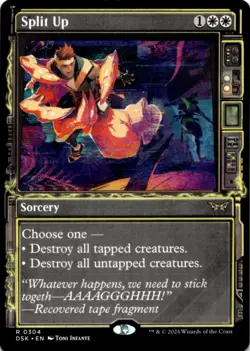 MTG Split Up (Showcase) Normal NM Duskmourn: House of Horror Magic 304 - Image 1